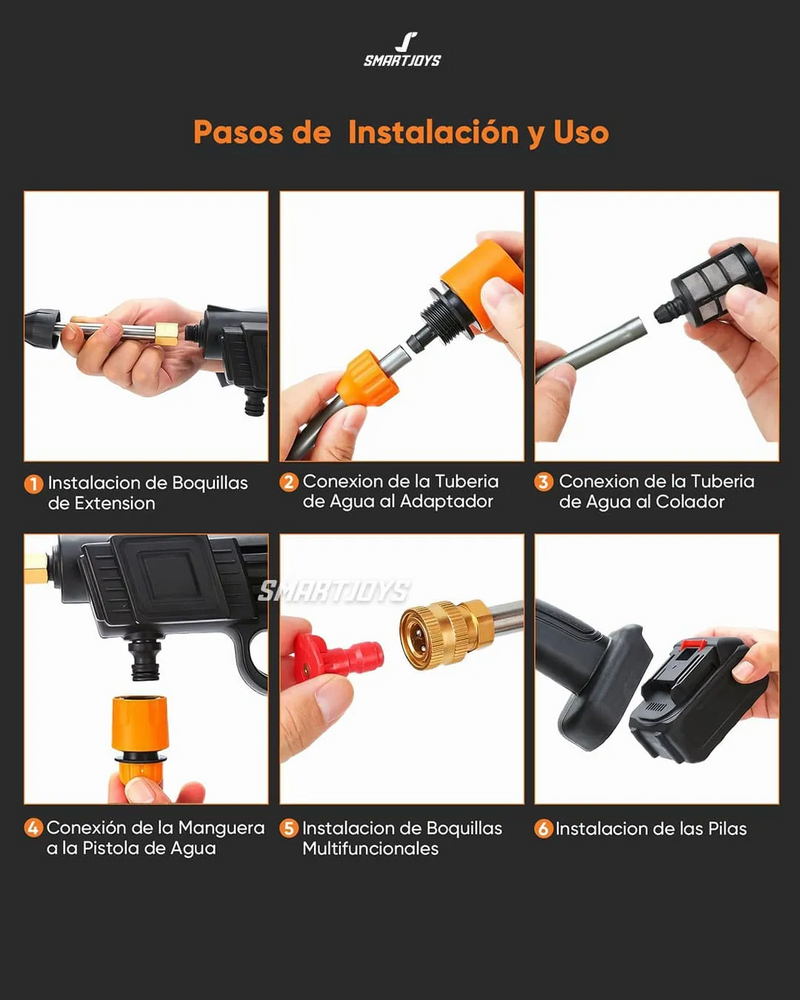 Hidrolavadora Inalámbrica 48V + Regalo Aspirador 3 en 1 – Combo de Limpieza Pro