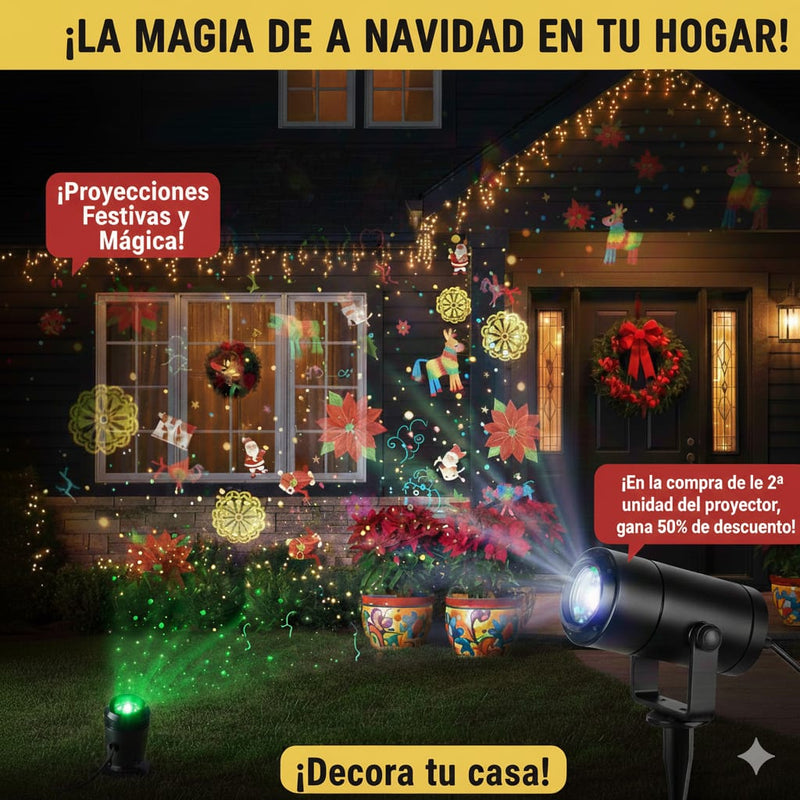 ÚLTIMAS UNIDADES! BLACK FRIDAY PROYECTOR NAVIDEÑO LASER LED 16 FIGURAS