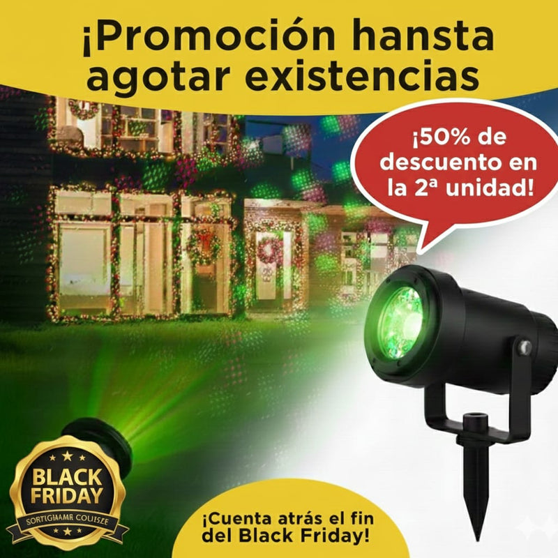 ÚLTIMAS UNIDADES! BLACK FRIDAY PROYECTOR NAVIDEÑO LASER LED 16 FIGURAS
